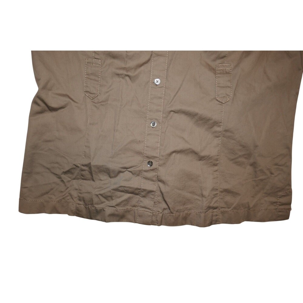 Ann Taylor Womens Button Down 3/4 Sleeve Cotton Blouse Shirt Top Size 12 - Picture 5 of 13